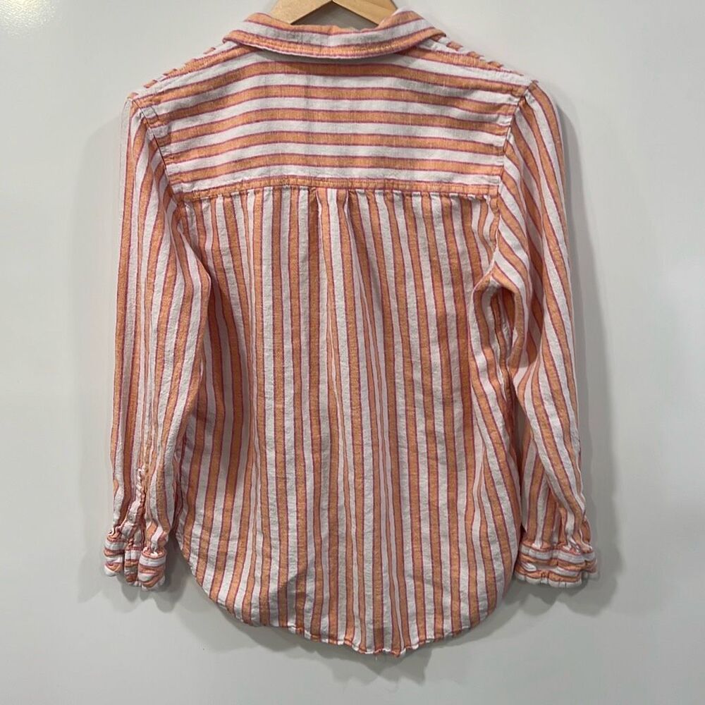 Universal Thread Linen Stripe Button Down Small - Picture 4 of 4